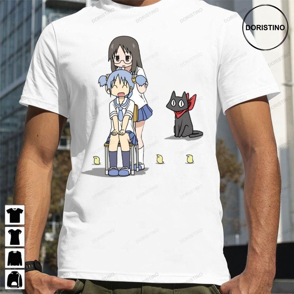 Anime Sakomoto Nichijou Cat Yuuko Aioi Awesome Shirts